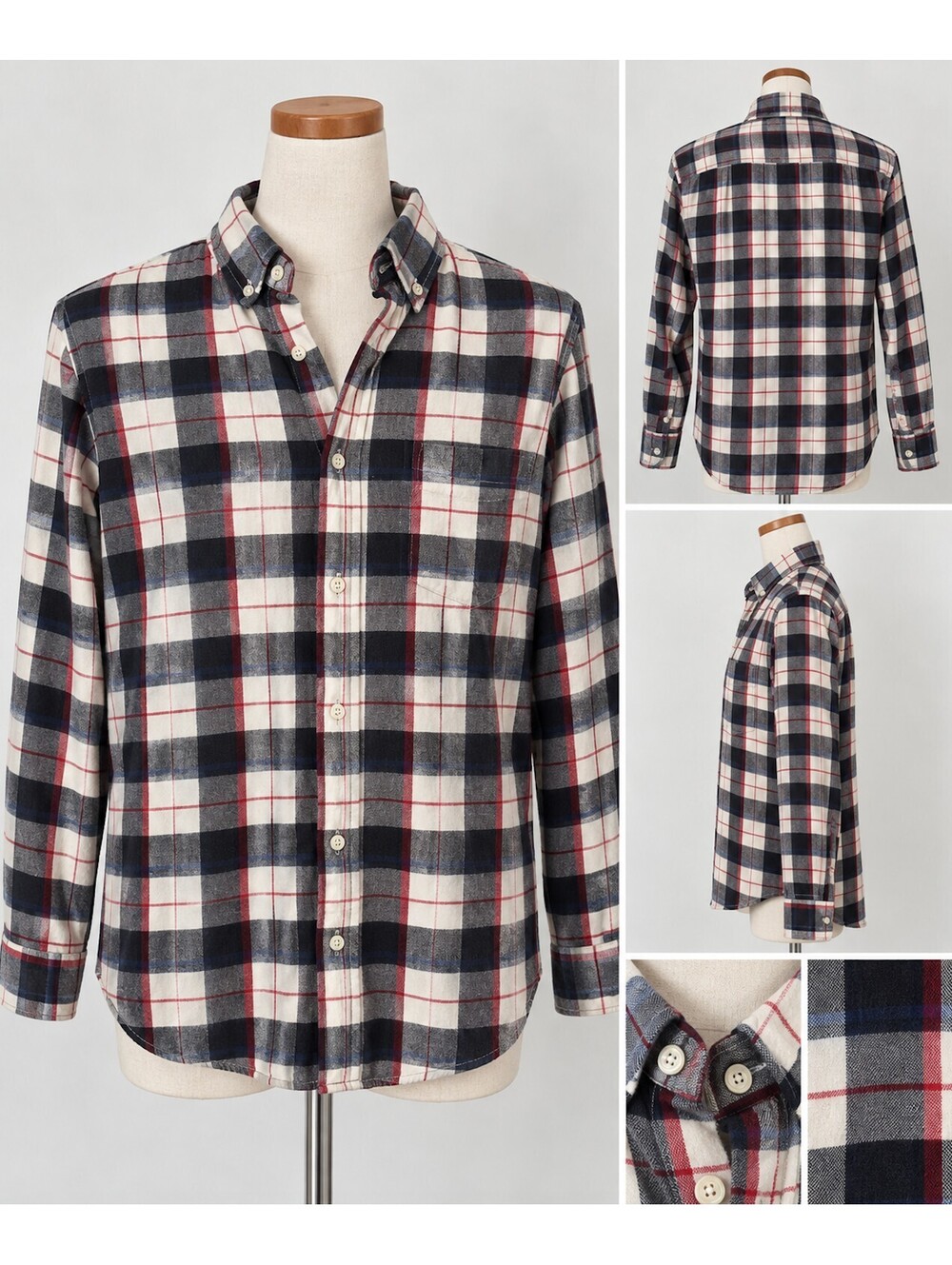 Ben Sherman Men's Medium Plaid Button-Up Shirt